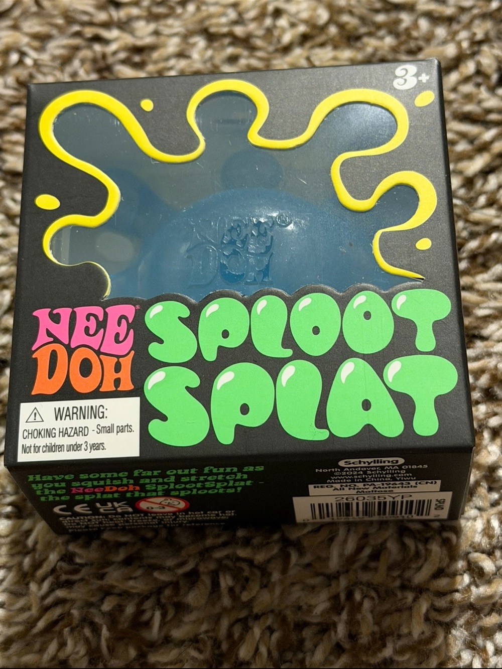Needoh Sploot Splat blue squishy Toy